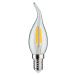 Paulmann LED svíčka E14 4,8W žhavicí vlákno 2 700K poryv větru čirý