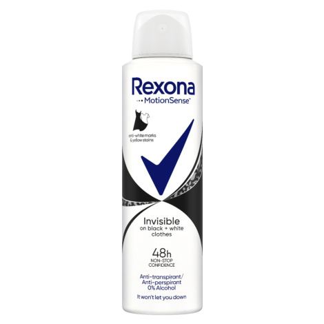 Rexona Invisible on Black & White clothes Antiperspirant sprej 150 ml