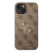 Guess GUHCP14S4GMGBR hard silikonové pouzdro iPhone 14 6.1" brown 4G Big Metal Logo