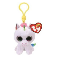 TY BOOS PIXY, 8,5 cm - white unicorn - Clip (3)