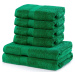 Set 2 bavlněných zelených osušek a 4 ručníků DecoKing Marina
