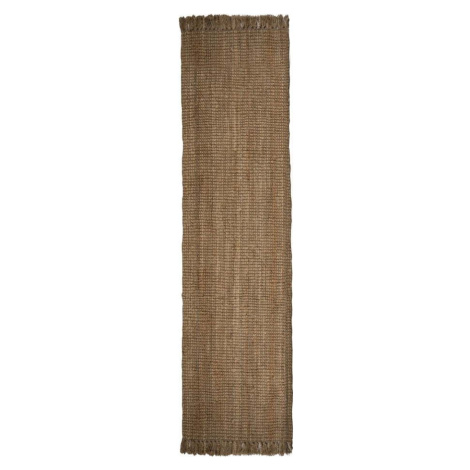 Hnědý jutový běhoun Flair Rugs Jute, 60 x 230 cm
