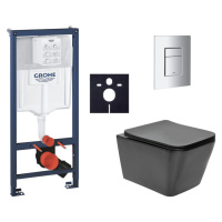 Závěsný wc set do lehkých stěn / předstěnová montáž Swiss Aqua Technologies Infinitio SIKOGRSIN1