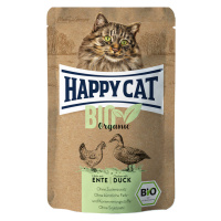 Výhodné balení Happy Cat Bio Pouch 12 × 85 g - bio kuřecí