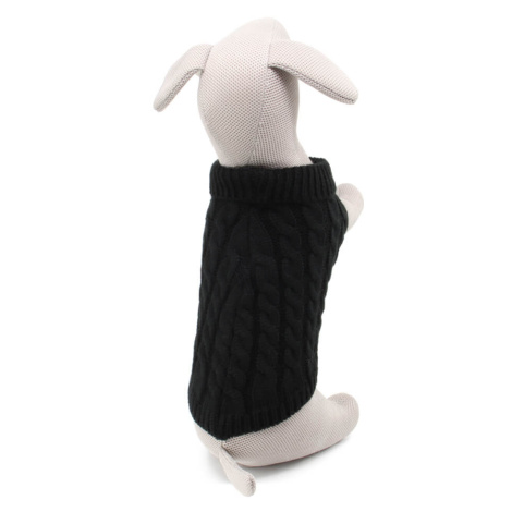 Vsepropejska Aram svetr pro psa Barva: Černá, Délka zad (cm): 31, Obvod hrudníku: 31 - 40 cm