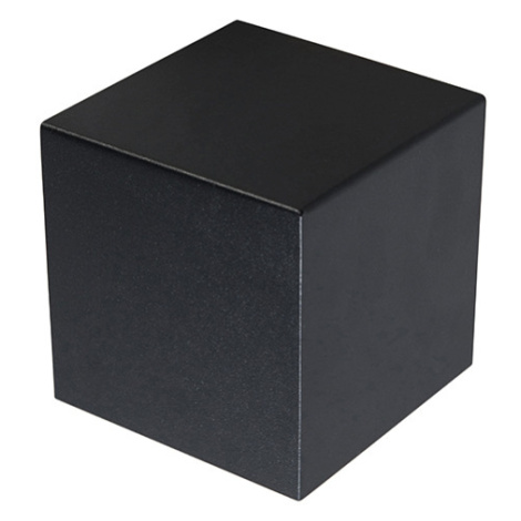 Moderní nástěnná lampa černá - Cube QAZQA