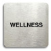 Accept Piktogram "wellness" (80 × 80 mm) (stříbrná tabulka - černý tisk bez rámečku)