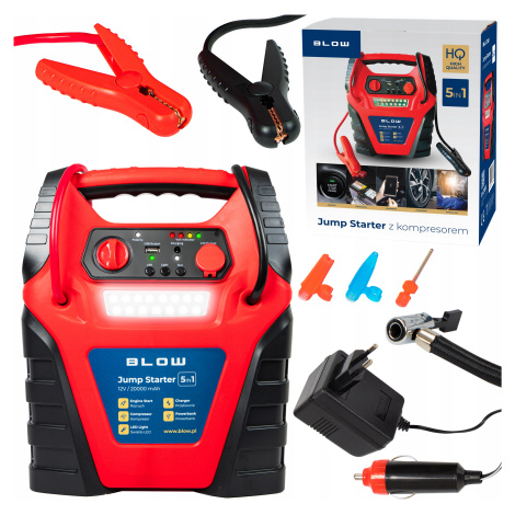 Jump Starter Booster Powerbank Pumpa Automobilový Kompresor 12V 20000Ah 5v1 Blow