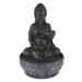 Fontána pokojová s LED osvětlením 29 cm Budha černá