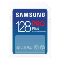 Samsung/SDXC/128GB/USB 3.0/USB-A/Class 10/+ Adaptér/Modrá