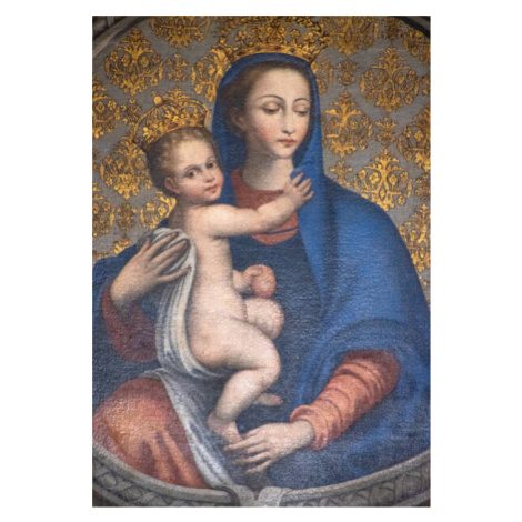 Umělecká fotografie Virgin Mary & Baby Jesus, Salerno, Feng Wei Photography, (26.7 x 40 cm)