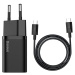 Nabíječka Baseus Super Si Quick Charger 1C 25W with USB-C cable for USB-C 1m (black) (6953156206