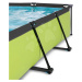 Bazén se stříškou a filtrací Lime pool Exit Toys ocelová konstrukce 300*200 cm zelený od 6 let