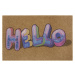Mujkoberec Original Protiskluzová rohožka Hello 104662 Brown/Multicolor - 45x75 cm