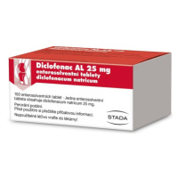 DICLOFENAC AL 25MG TBL ENT 100