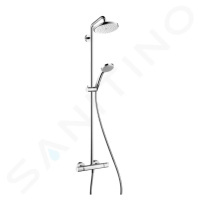 HANSGROHE Croma 220 Sprchový set Showerpipe s termostatem, 220 mm, 4 proudy, chrom 27185000