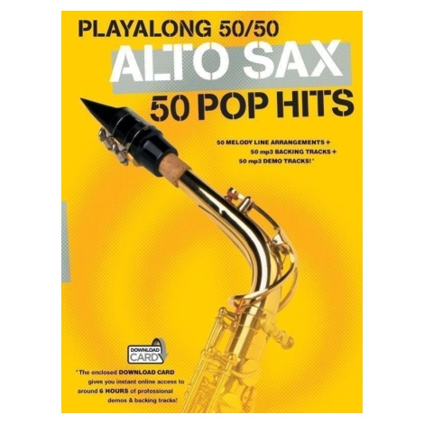 Hal Leonard Playalong 50/50: Alto Sax - 50 Pop Hits Noty