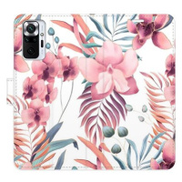 iSaprio flip pouzdro Pink Flowers 02 pro Xiaomi Redmi Note 10 Pro