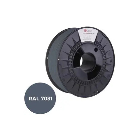 Tisková struna (filament) C-TECH PREMIUM LINE, PETG, šedomodrá, RAL7031, 1,75mm, 1kg
