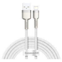 Kabel USB-Lightning Baseus Cafule, 2,4 A, 2 m (bílý)