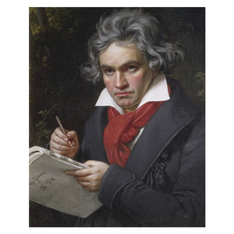 Obrazová reprodukce Ludwig van Beethoven, Stieler, Joseph Carl, 30x40 cm