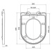 MEREO WC sedátko samozavírací SLIM CSS125