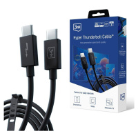 3mk datový kabel - Hyper ThunderBolt Cable 240W, černá