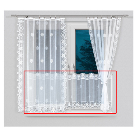 Dekorační vitrážová žakárová záclona ANTIQUE 60 bílá 300x60 cm (cena za spodní díl) MyBestHome MyBestHome PRO