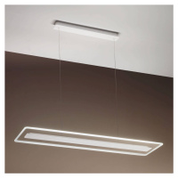 Linea Light LED závěsné světlo Antille, Glas, obdélník, bílá