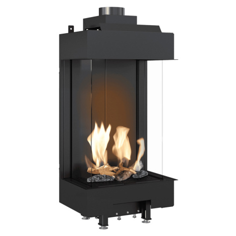 KRATKI Krbová plynová vložka LEO 45/68/G20 na zemní plyn, 3 skla