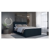 SFAB Kontinentální čalouněná postel MILANO (180x200 cm) Barva látky: Tmavá modrá (Lincoln 77)