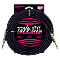Ernie Ball Braided Instrument Cable 25' Purple Black