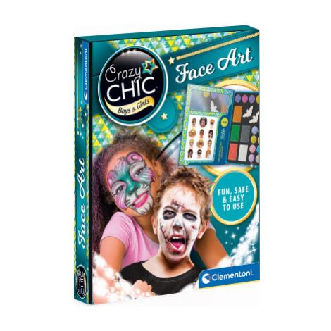 Clementoni - CRAZY CHIC Barvy na obličej Face Art