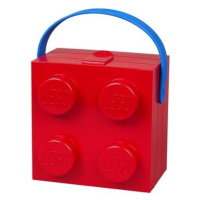 Lego® svačinový box s rukojetí červený
