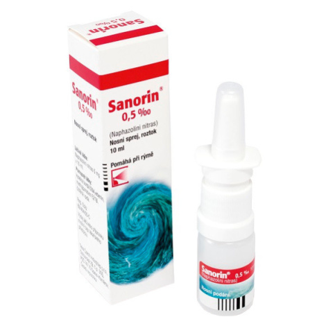 Sanorin 0.5 PM nosní sprej, roztok 10 ml