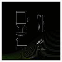 Calex Calex Smart Outdoor Gardenspot, CCT, RGB, sada 2ks