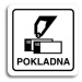 Accept Piktogram "pokladna" (80 × 80 mm) (bílá tabulka - černý tisk)