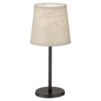 Černo-béžová stolní lampa s textilním stínidlem (výška 30 cm) Eve – Fischer & Honsel