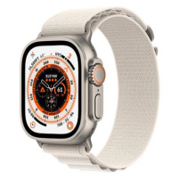 Apple Watch Ultra 49mm titanové pouzdro s hvězdně bílým alpským tahem - Large