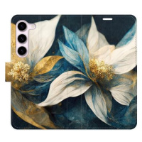 iSaprio flip pouzdro Gold Flowers pro Samsung Galaxy S23 5G