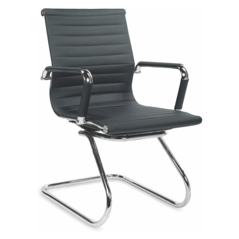 Halmar Konferenční židle Prestige Skid, černá