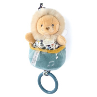 Plyšový lev s melodií Music Box Boh'aime Doudou et Compagnie se vzorem 14 cm v dárkovém balení o