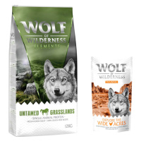 Wolf of Wilderness granule, 12 kg + Training “Explore the Wide Acres” zdarma - 