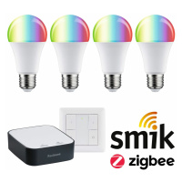 PAULMANN Startovací sada Zigbee 3.0 LED žárovka E27 RGBW + Gateway smik + vypínač