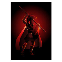 Ilustrace Ancient Greek Warrior, rudall30, 30 × 40 cm