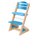 Dětská rostoucí židle JITRO PLUS bukovo - světle modrá