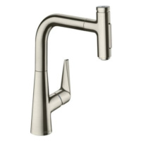 Dřezová baterie Hansgrohe Talis s vytahovací sprškou, 2 proudy vzhled nerezu 72824800