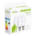 ECOLUX LED žárovka Ecolux 3-pack, svíčka, 6W, E14, 3000K, 450lm, 3ks