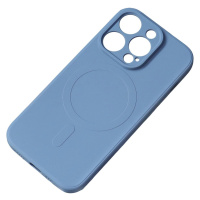 Silikonové magnetické pouzdro iPhone 14 Pro Max Silicone Case Magsafe - tmavě modré