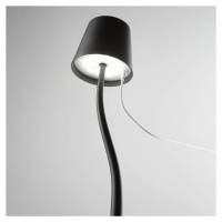 Fabas Luce LED stolní lampa Judy, baterie, IP54, černá